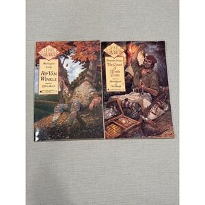 Classics Illustrated Rip Van Winkle Count of Monte Cristo 1990 Berkley Lot of 2